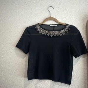 Zara Mesh Top